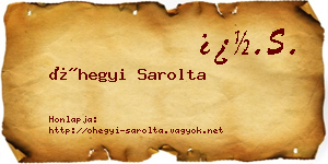 Óhegyi Sarolta névjegykártya